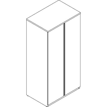 Groupe Lacasse Wardrobe Storage Unit, Linear Handle, 36inWx24inDx73inH, Sahara LAS4LN243673BR